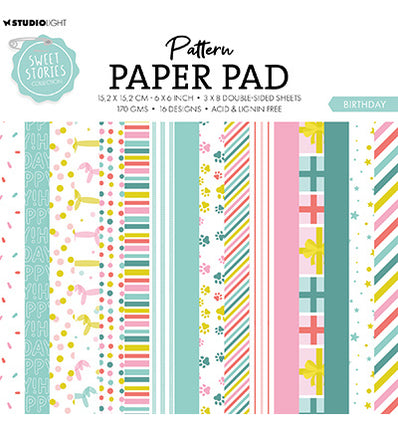 SL Pattern Paper Pad Birthday Sweet Stories No. 180