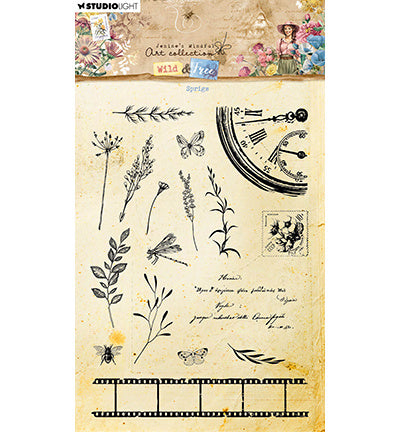 JMA Clear Stamp Sprigs Wild & Free no.672