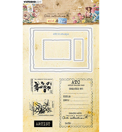 JMA Stamp & Cutting Die ATC & stamps Wild & Free no.82