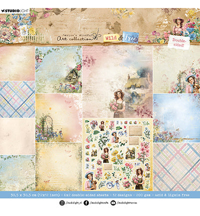 JMA Design Paper Pad Double-sided scrapbooking Wild & Free no.182