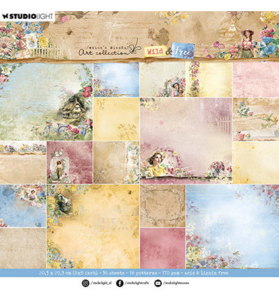 JMA Design Paper Pad Background designs Wild & Free no.183