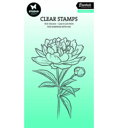 SL Clear Stamp Open peony Essentials no. 694