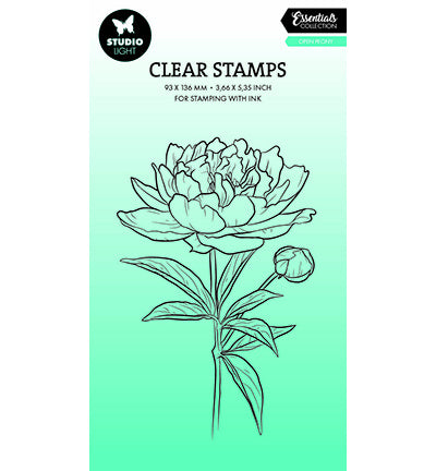 SL Clear Stamp Open peony Essentials no. 694
