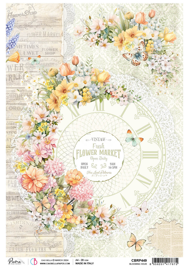 Rice Paper A4 Blooming Hour