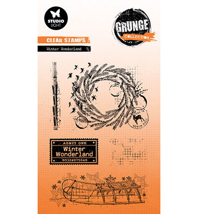 GR Clear Stamp Winter fair Grunge Collection no.680