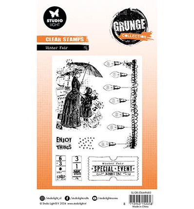 GR Clear Stamp Winter fair Grunge Collection no.680