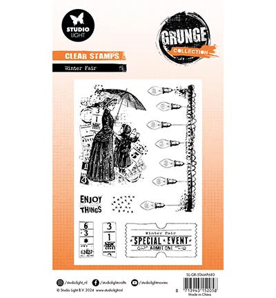 GR Clear Stamp Winter fair Grunge Collection no.680