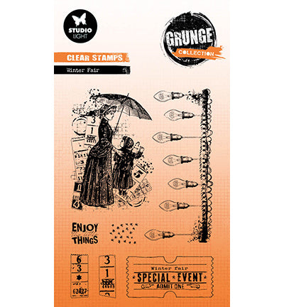 GR Clear Stamp Winter fair Grunge Collection no.680