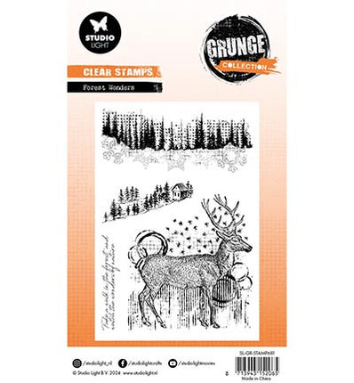 GR Clear Stamp Forest wonders Grunge Collection no.681