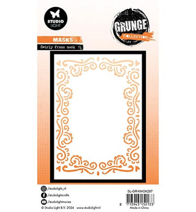 GR Mask Swirly frame Grunge Collection no.287