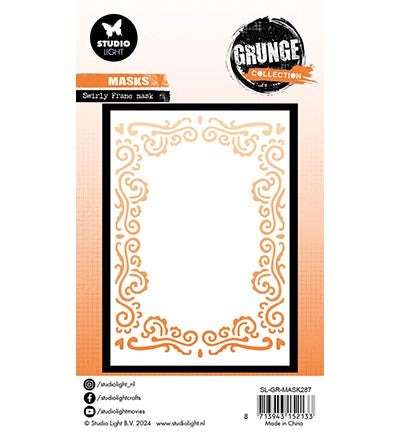 GR Mask Swirly frame Grunge Collection no.287