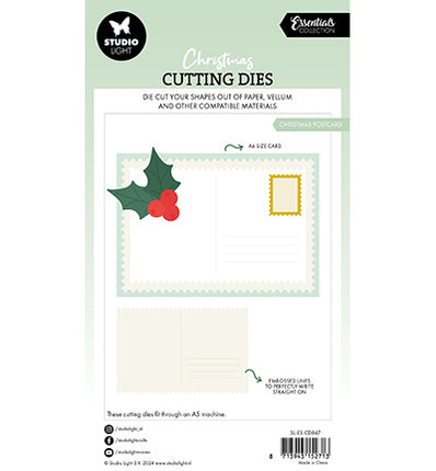 SL Cutting Dies Christmas postcard Essentials no.847