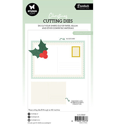 SL Cutting Dies Christmas postcard Essentials no.847