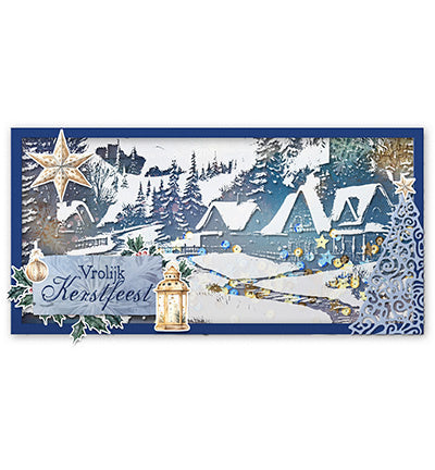 SL Acetate sheet Snowy town, pine & verses Essentials no.07