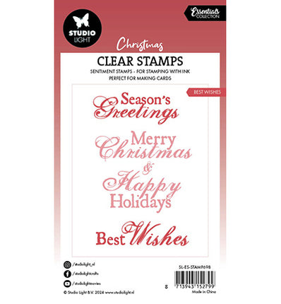 SL Clear Stamp Best Wishes Essentials no.698