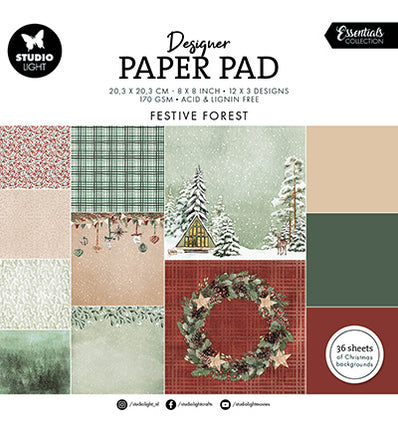 SL Design Paper Pad Festive Forest Essentials no.200