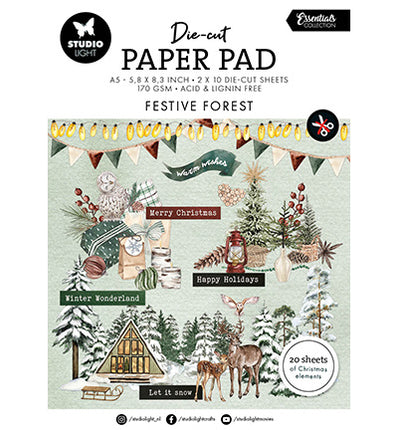 SL Die-cut Paper Pad Festive Forest Essentials no.204