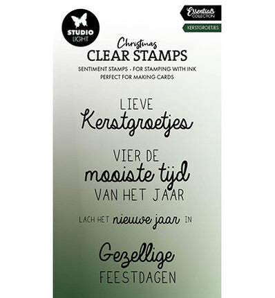 SL Clear Stamp Christmas Greetings Essentials No. 695