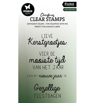 SL Clear Stamp Christmas Greetings Essentials No. 695