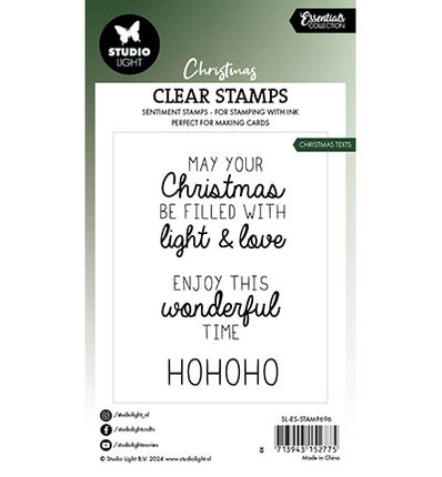 SL Clear Stamp Christmas Texts Essentials No. 696