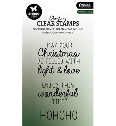 SL Clear Stamp Christmas Texts Essentials No. 696