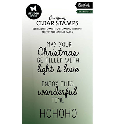 SL Clear Stamp Christmas Texts Essentials No. 696