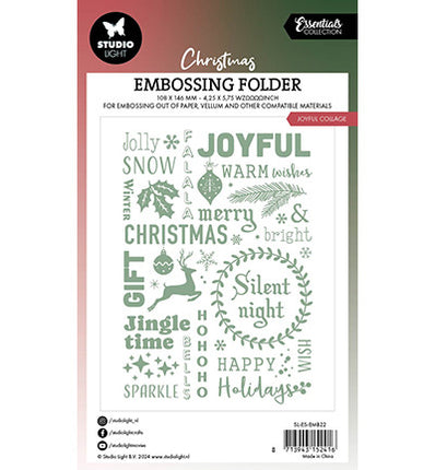 SL Embossing Folder Joyful collage Essentials no.22