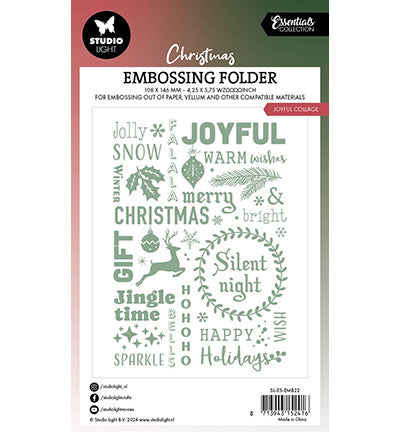 SL Embossing Folder Joyful collage Essentials no.22