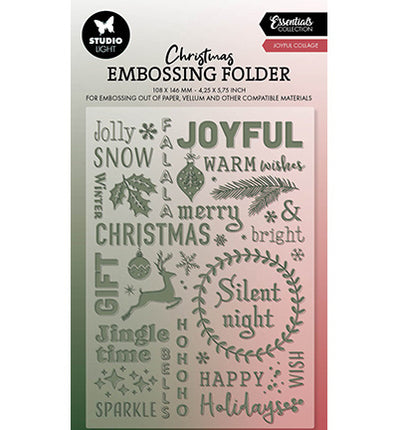 SL Embossing Folder Joyful collage Essentials no.22