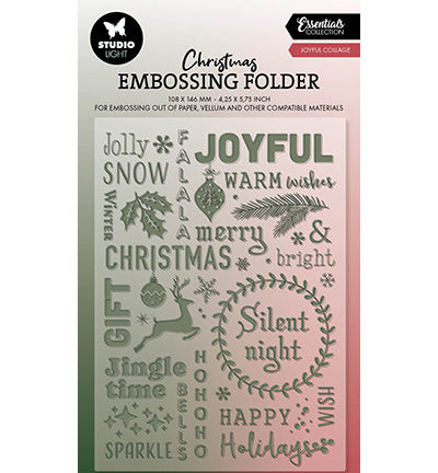 SL Embossing Folder Joyful collage Essentials no.22
