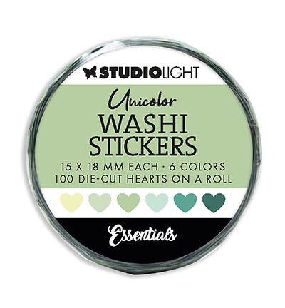 SL Washi Die-cut Stickers Greens Essentials no. 19