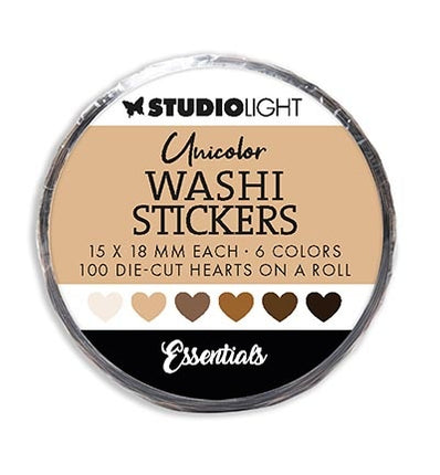SL Washi Die-cut Stickers Browns Essentials no. 21