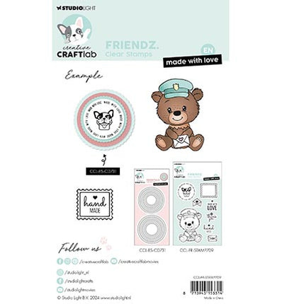 CCL Clear Stamp EN Made with love Friendz no.709