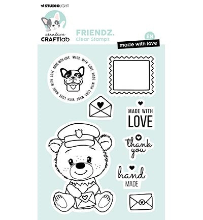CCL Clear Stamp EN Made with love Friendz no.709