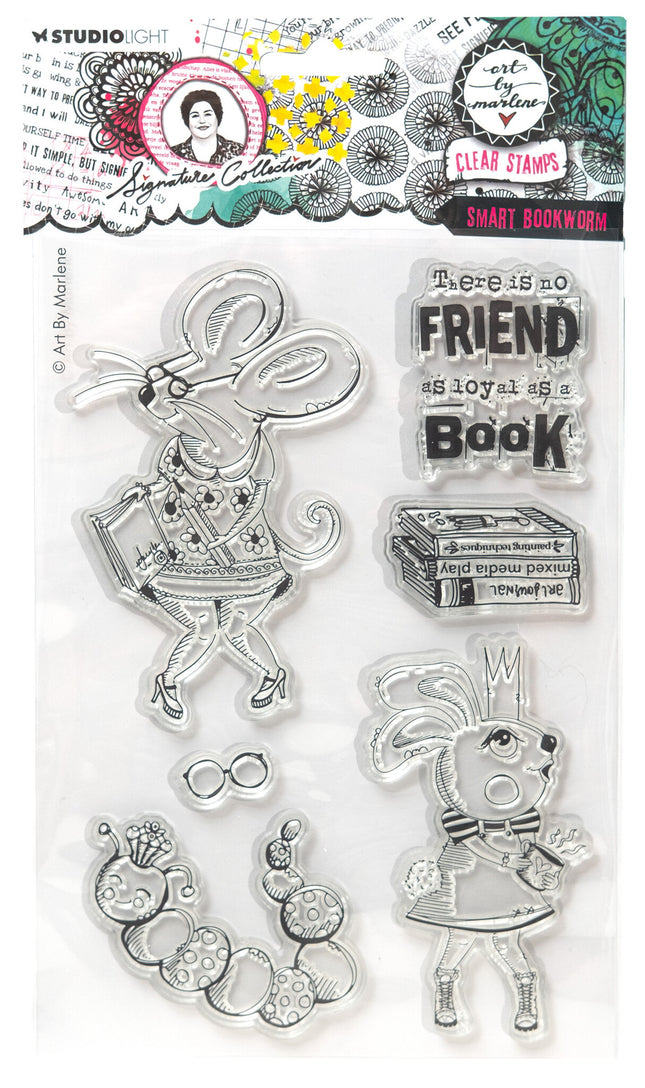 ABM Clear Stamp Smart bookworm Signature Collection nr.699