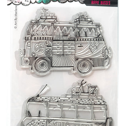 ABM Clear Stamp Hippie busses Signature Collection nr.700