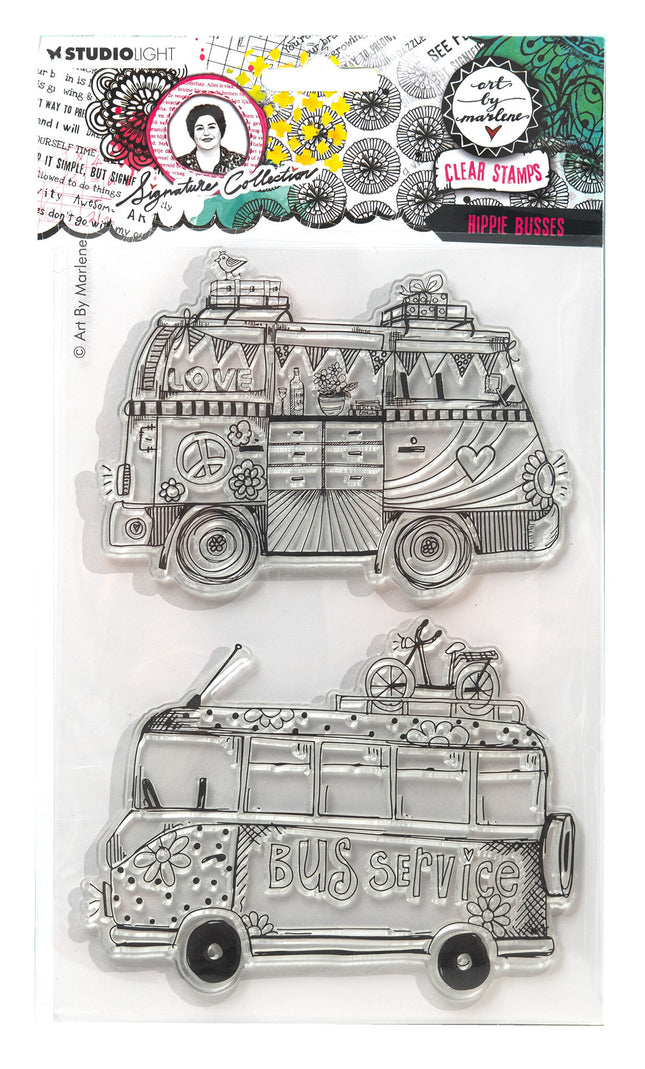 ABM Clear Stamp Hippie busses Signature Collection nr.700