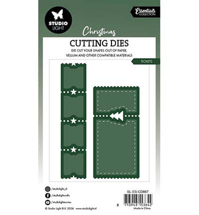 SL Cutting Dies Christmas Ticket Essentials no.867