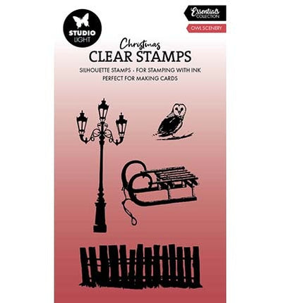 SL Clear Stamp Owl Scenery Essentials no.710
