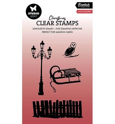 SL Clear Stamp Owl Scenery Essentials no.710