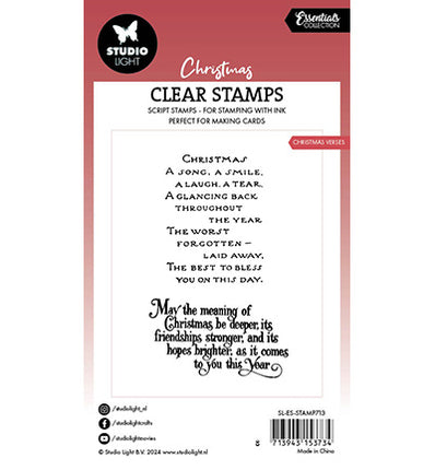 SL Clear Stamp Christmas Verses Essentials no.713