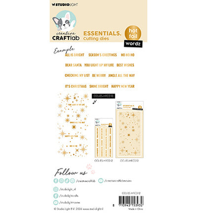 CCL Hot Foil Cutting Die Wordz Essentials no.12