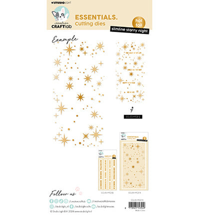 CCL Hot Foil Cutting Die Slimline Starry Night Essentials no.13