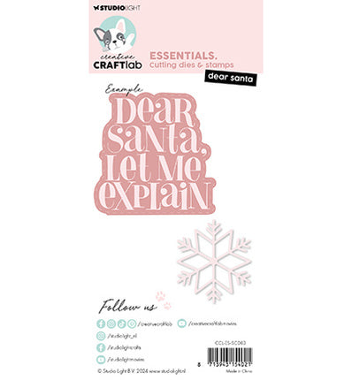 CCL Stamp & Cutting Die Dear Santa Essentials no.83