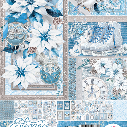 ELEGANCE OF BLUE CREATIVE PAD A4 9/PKG