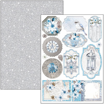 ELEGANCE OF BLUE CREATIVE PAD A4 9/PKG