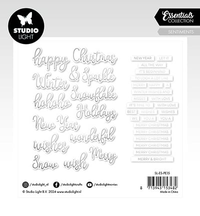 SL Paper Elements Silver Sentiments Essentials no.15
