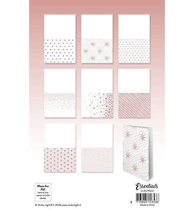 SL Foiled Cards Rose gold patterns Essentials no.223