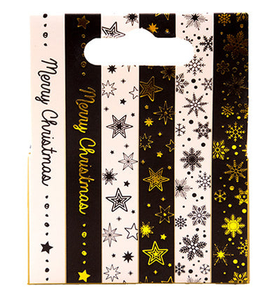 SL Washi tape Black/white - EN - Gold Essentials no.22