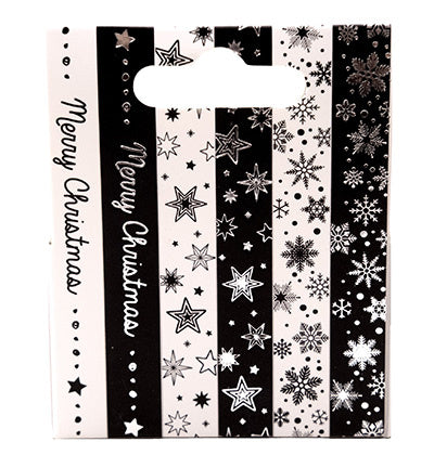 SL Washi tape Black/white - EN - Silver Essentials no.23